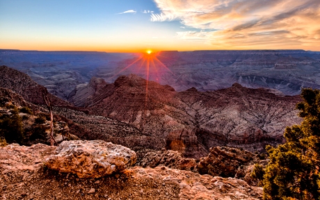 World USA Sunset in Grand Canyon USA 058790 