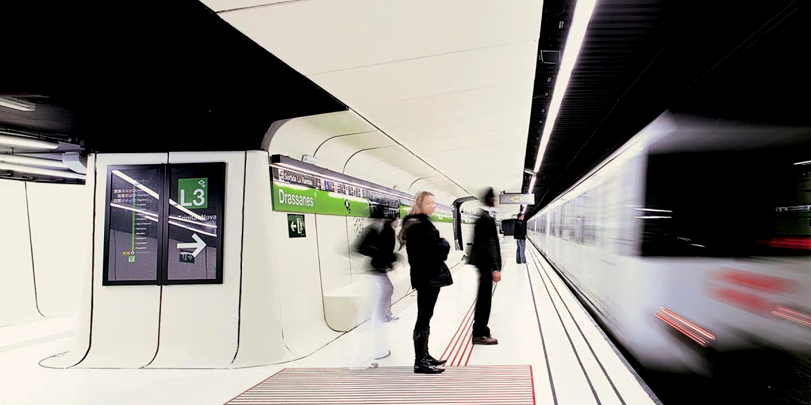 Drassanes Station Barcelona Spain