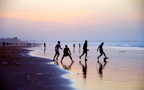 Beach Sunset Football Golf Sud Dakar Senegal